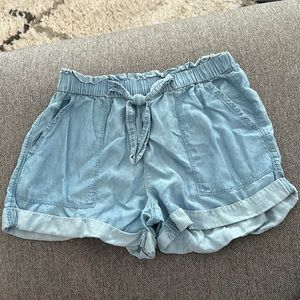 Aerie elastic denim shorts